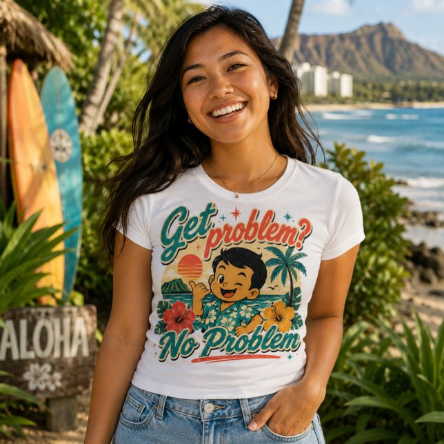 Hawaii-Kultur - Problem bekommen? Tri-Blend Shirt (hawaii culture quote)