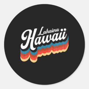 Hawaii Lahaina Maui Surf Runder Aufkleber