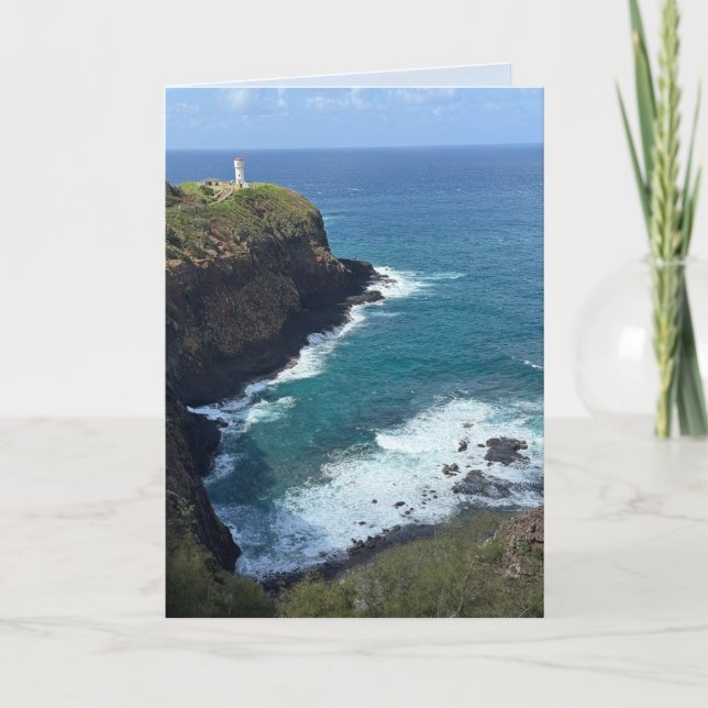 Hawaii Leuchtturm Grußkarte ohne Text Karte (Vorderseite)