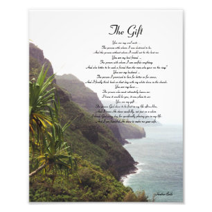 Hawaii-Liebe-Gedicht Fotodruck