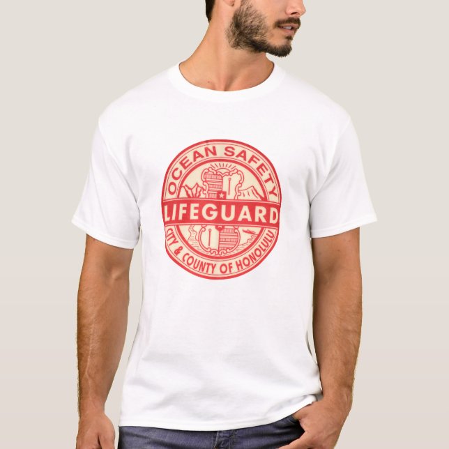 Hawaii Lifeguard-Logo T-Shirt (Vorderseite)