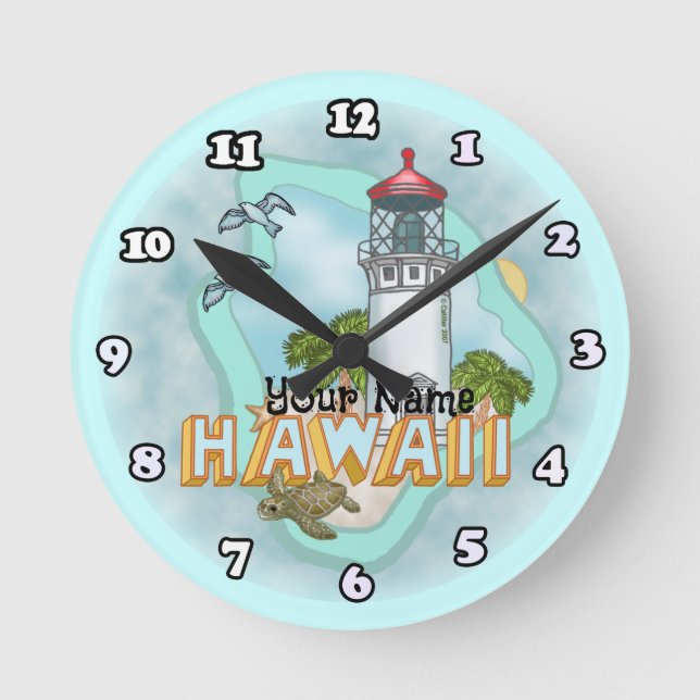 Hawaii Lighthouse Uhr (Vorderseite)