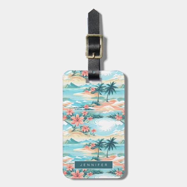 Hawaii Luggage Tags Gepäckanhänger (Vorderseite vertikal)