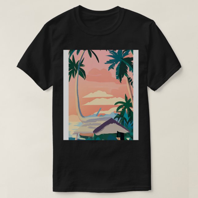 Hawaii-Malerei 1 T-Shirt (Design vorne)