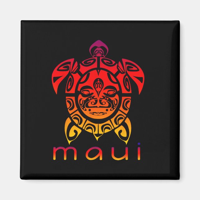 Hawaii-Meer Lebendige Schildkröte Magnet (Vorne)
