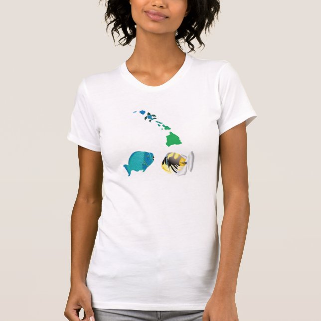 Hawaii-Meeresflora und -fauna T-Shirt (Vorderseite)