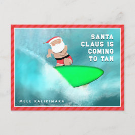 Hawaii Mele Kalikimaka Weihnachtspostcard Feiertagspostkarte