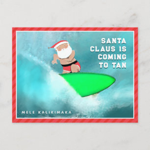 Hawaii Mele Kalikimaka Weihnachtspostcard Feiertagspostkarte