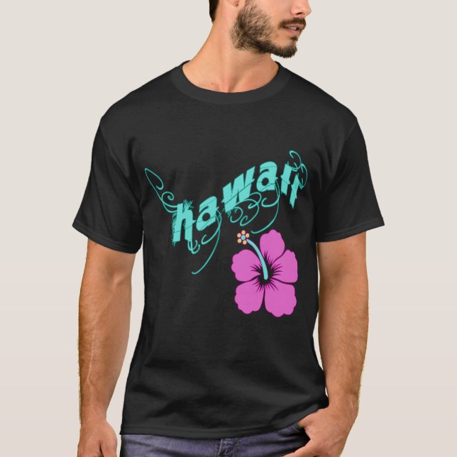 Hawaii mit Hibiskus-Produkten T-Shirt (Vorderseite)