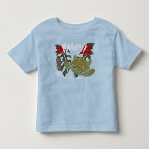 Hawaii Niedliche Tropische Meeresschildkröte Kleinkind T-shirt