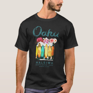 Hawaii North Shore Oahu Surfen Vintag Hawaiisch T-Shirt