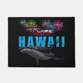 HAWAII NYE POLYNESIAN TRIBAL HUMPBACK FIREWORKS FUßMATTE