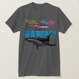 HAWAII NYE POLYNESIAN TRIBAL HUMPBACK FIREWORWORKS T-Shirt