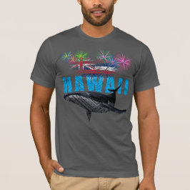 HAWAII NYE POLYNESIAN TRIBAL HUMPBACK FIREWORWORKS T-Shirt