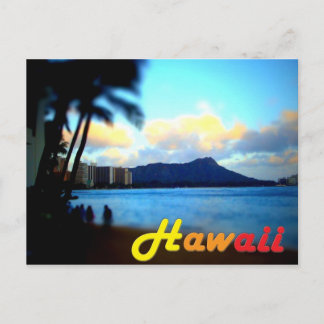 Hawaii-Oahu-Diamond Head Postcard Postkarte