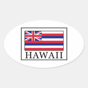 Hawaii Ovaler Aufkleber