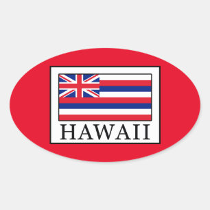Hawaii Ovaler Aufkleber