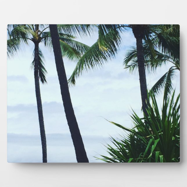 Hawaii-Palmen Fotoplatte (Vorderseite)
