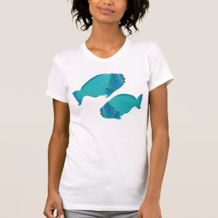 Hawaii-Papageien-Fische T-Shirt