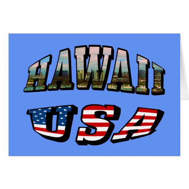 Hawaii Picture and USA (Vorderseite (Horizontal))