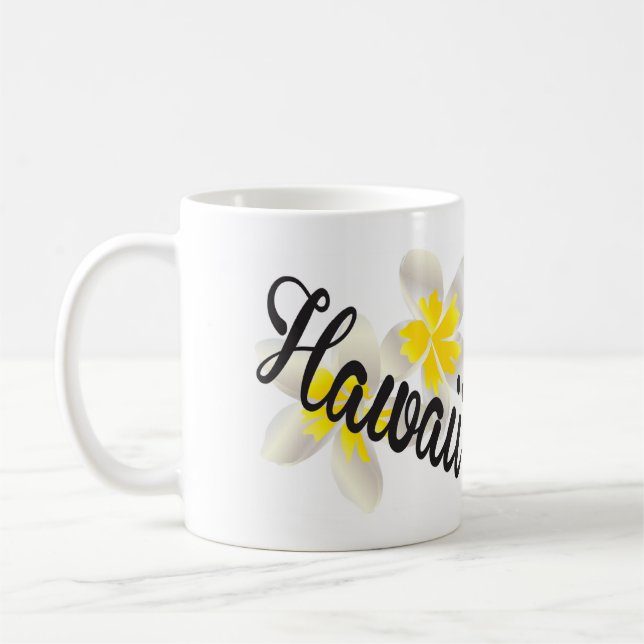 Hawaii Plumeria Blume Kaffeetasse (Links)