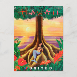 Hawaii Postcard Postkarte