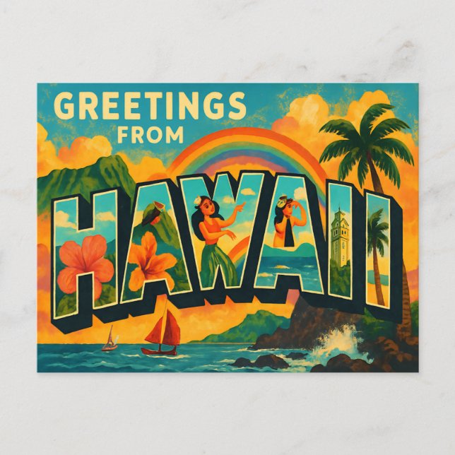 HAWAII Postkarte (Vorderseite)