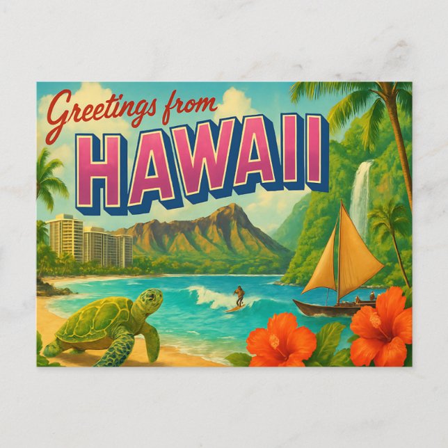 HAWAII Postkarte (Vorderseite)