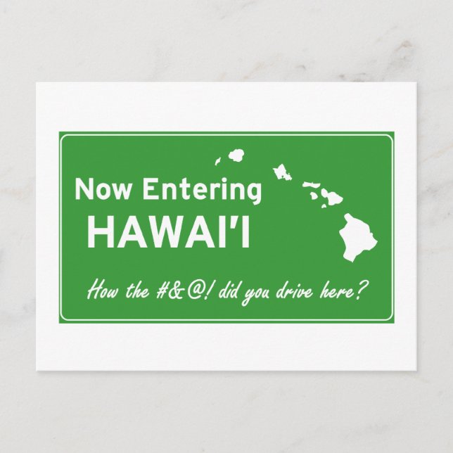 Hawaii Postkarte (Vorderseite)