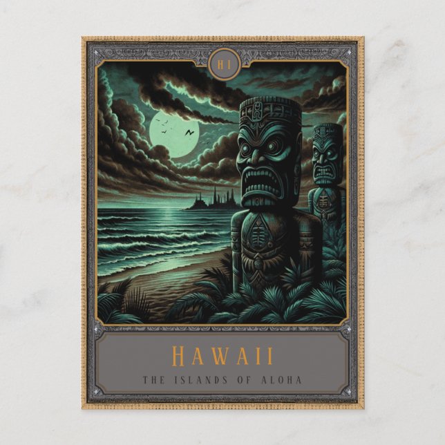 Hawaii | Postkarte Gothic Art (Vorderseite)