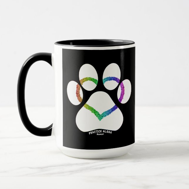 Hawaii Practice Aloha - Kitty Liebe Rainbow Tasse (Links)
