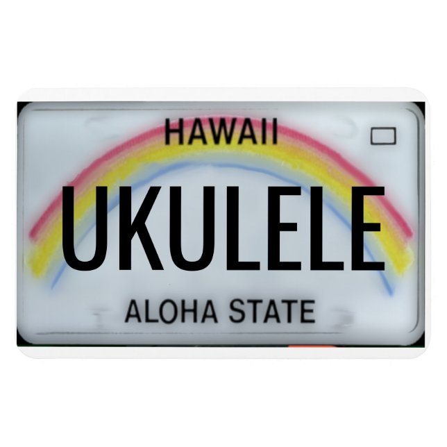 Hawaii Rainbow License Plate Flexible Magnet (Horizontal)