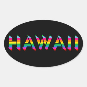 Hawaii Rainbow Stickers
