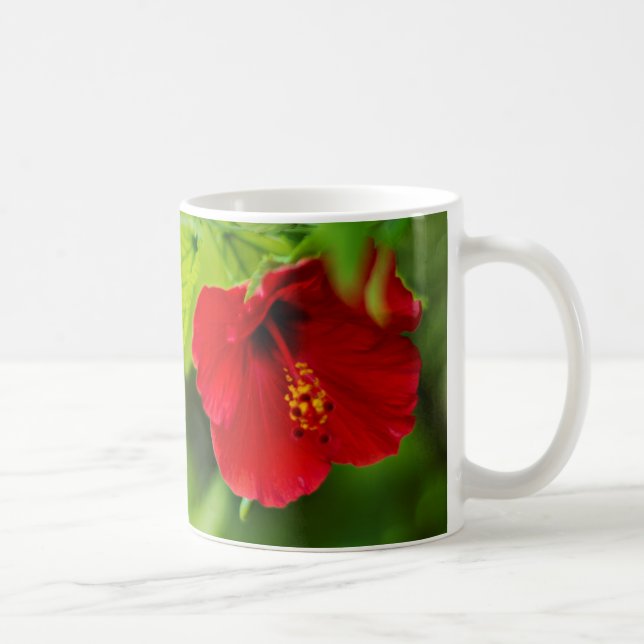 Hawaii Red Hibiskus Blume Trip Year Kaffeetasse (Rechts)