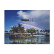 HAWAII-REGENBOGEN-ANSICHTSKARTE