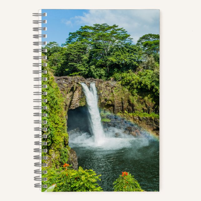 Hawaii, Regenbogenfälle in Hilo Notizbuch (Vorderseite)