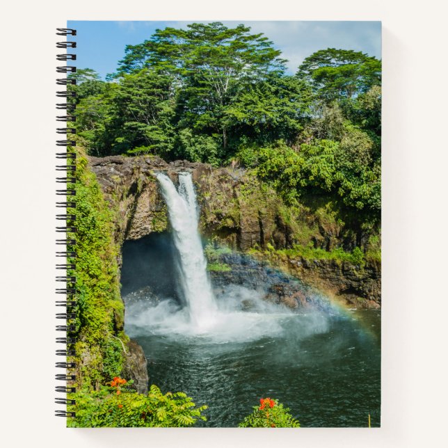 Hawaii, Regenbogenfälle in Hilo Notizbuch (Vorderseite)