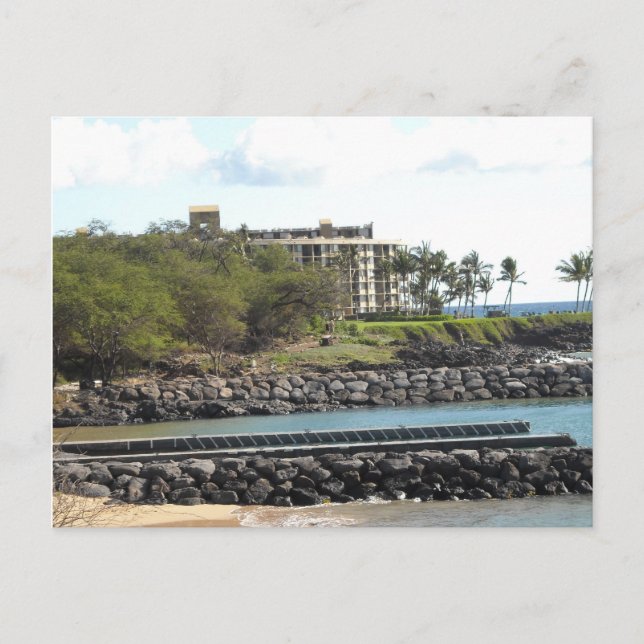 Hawaii Resort am Strand Postkarte (Vorderseite)