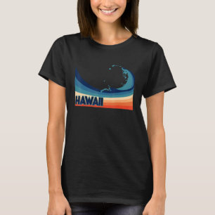 Hawaii Retro Surf Segeln & Fischen Hawaiianischer  T-Shirt