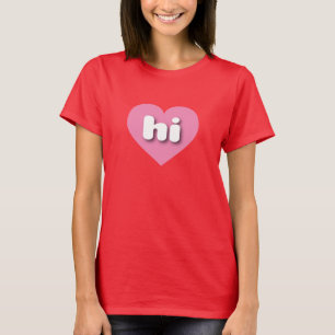 Hawaii - Rosa Herz - I Liebe hi T-Shirt