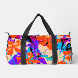 Hawaii (rosa und lila) duffle bag