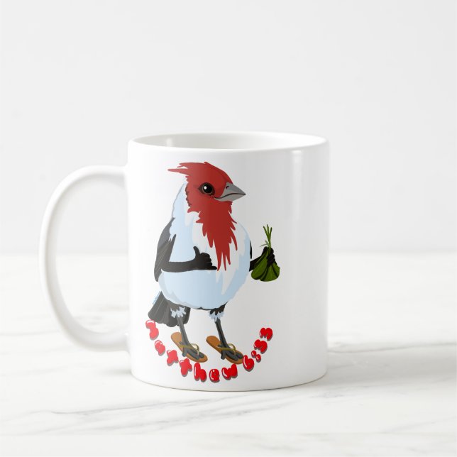 HAWAII ROTKÄPPCHEN-KARDINAL—Bibelvers Kaffeetasse (Links)