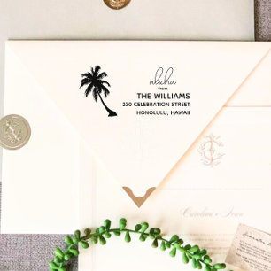 Hawaii Rücksendeadresse Briefmarke Permastempel