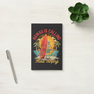 Hawaii ruft Maui Surfen Insel Vibes Post-it Klebezettel