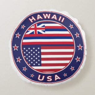 Hawaii Rundes Kissen