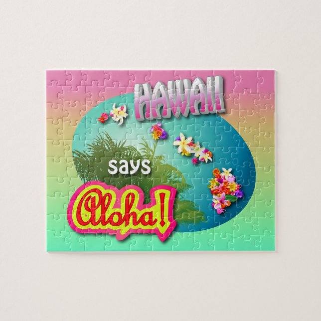 Hawaii sagt Aloha! Puzzle (Horizontal)