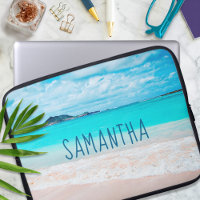 Hawaii Sandy Beach Blue Ocean Foto Individuelle Na