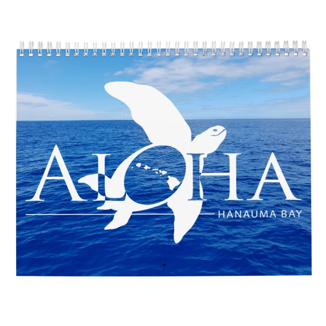 Hawaii-Schildkröten 2019 Kalender (Rückseite)