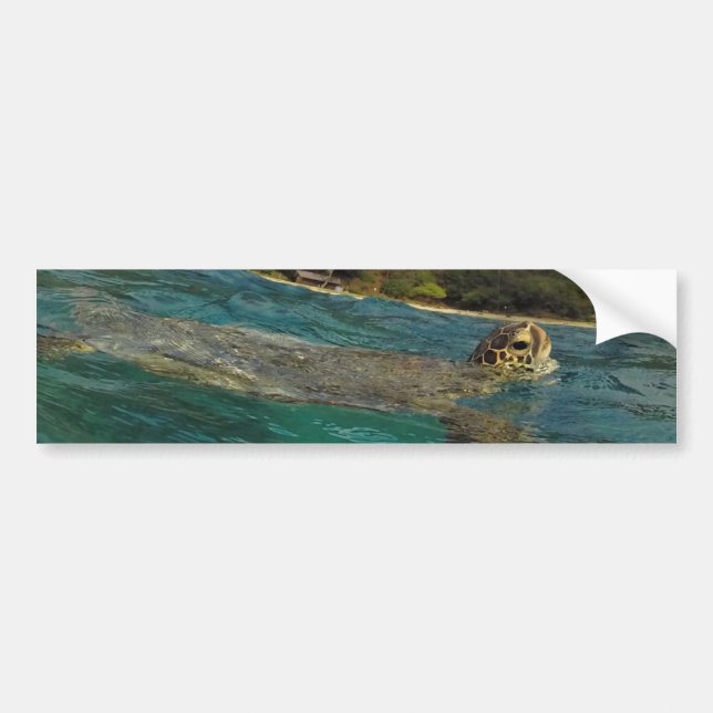 Hawaii-Schildkröten - Honu Autoaufkleber (Vorne)
