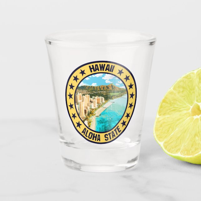 Hawaii Schnapsglas (Vorderseite)